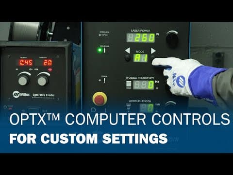OptX™ Computer Controls for Custom Settings