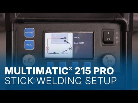 Multimatic® 215 PRO Stick (SMAW) Welding Setup