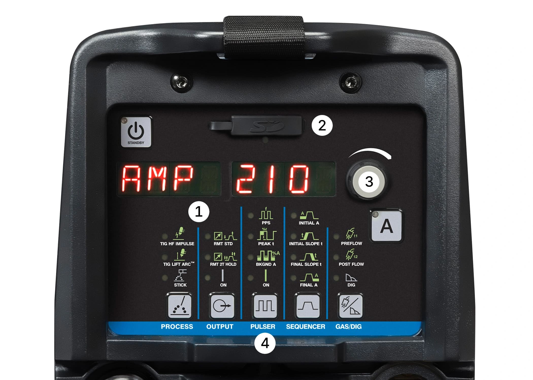 Maxstar 210 Lit Control Panel