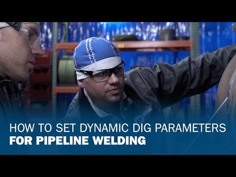 How to Set Dynamic DIG Parameters for Pipeline Welding