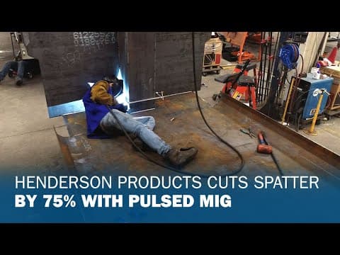 Henderson Products Cuts Spatter by 75% With Pulsed MIG